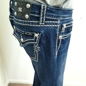 MissMe dark wash embellished Jeans